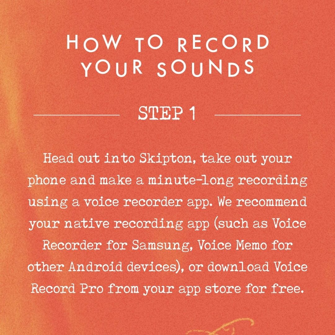 Have you uploaded your sound to Soundtrack to Skipton’s soun...