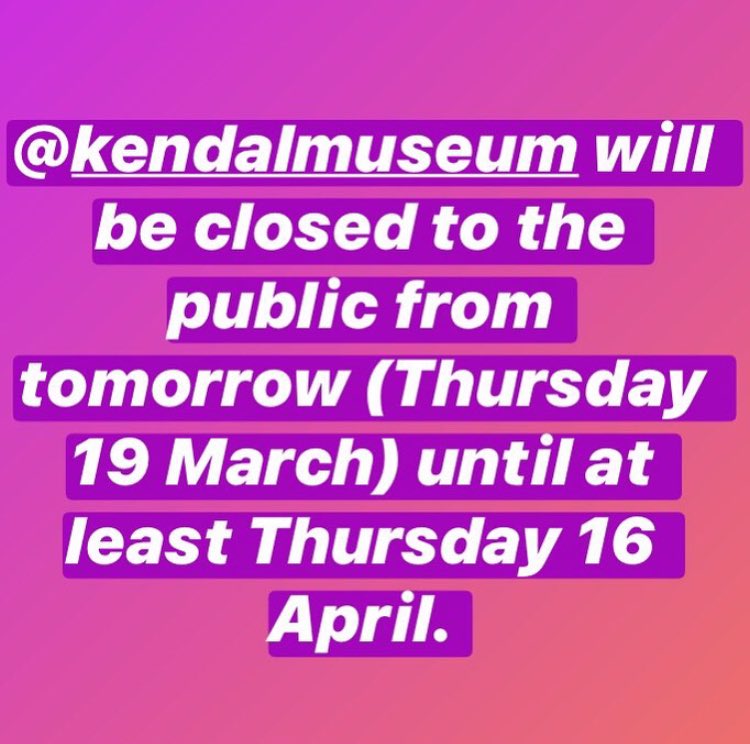 The inevitable closure notice of @kendal...